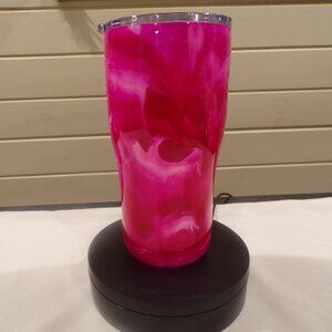 Pretty in Pink Drink Tumbler, SS Double Wall Insulated, Gift for She Her
